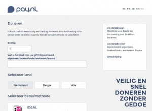 screenshot pay.nl donatie